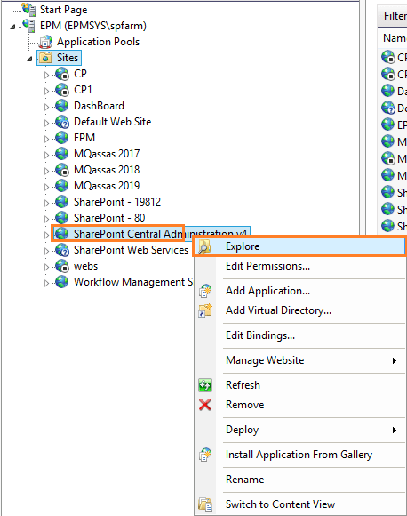 Enable Debugging for SharePoint Central Administration