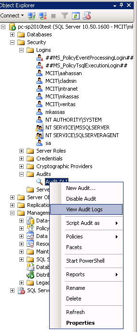 How To Configure Auditing In SQL Server 2012/2016