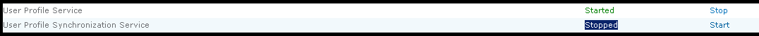 User Profile Synchronization Service stopped 