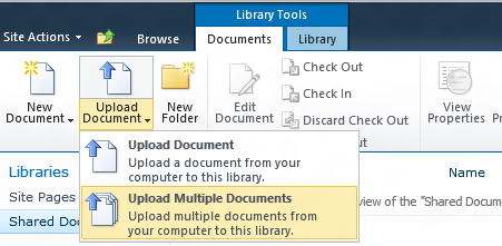 Enable SharePoint Upload Multiple Documents in SharePoint 2013 and 2016