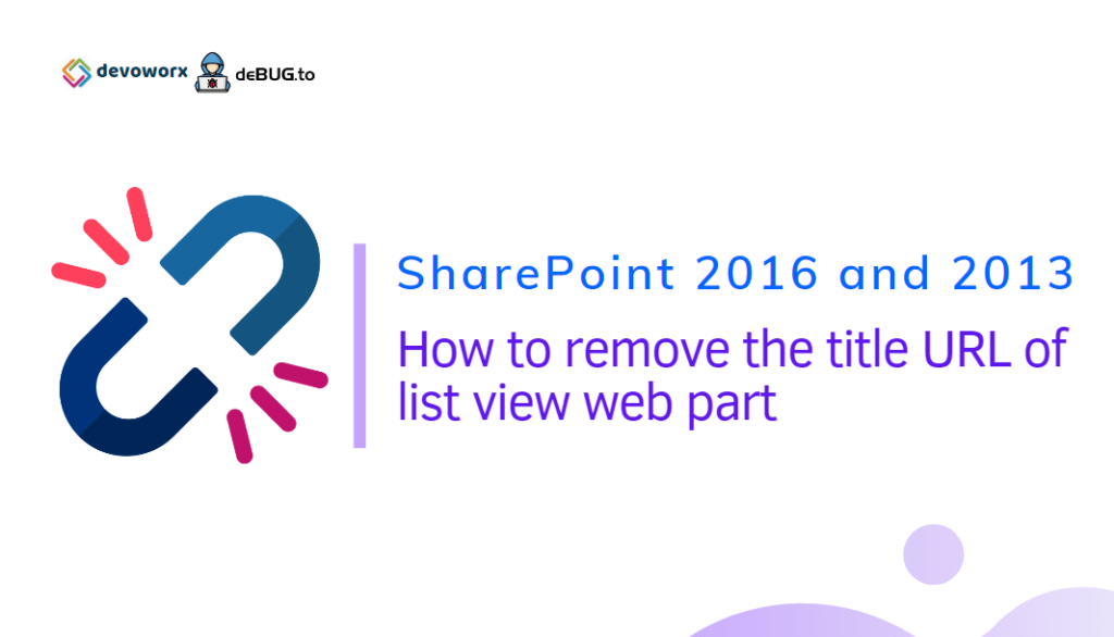 how to remove the list view web part title bar link in SharePoint 2016