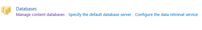 Manage content database in SharePoint