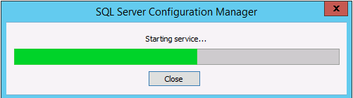 SQL service Starting