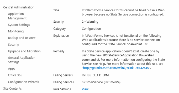InfoPath Forms Services forms cannot be filled out in a Web browser because no State Service connection is configured