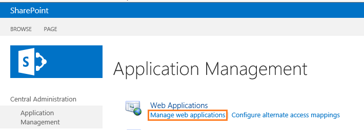 Manage Web Application