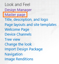 Which master page used in SharePoint Site