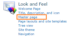 Master Page in SharePoint 2010