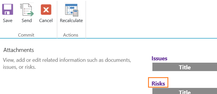 Edit task-Attachments risk header