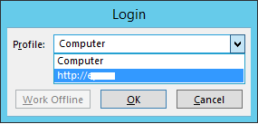 Login to Project Server From Project 2013