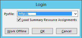 Login to Project Server From Project 2013