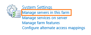 System Settings in SharePoint