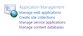 Application Management - Manage Service Applications