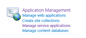 Manage web Applications