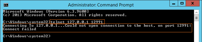 check port connectivity via telnet command