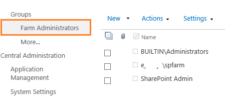 Add the User Profile Sync Service account to Farm Administrator group