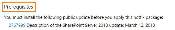 Prerequisites for Installing New Update In SharePoint Farm