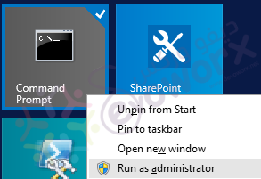 Open Command Prompt as Administrator