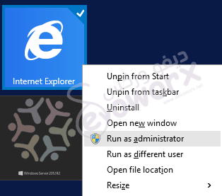 Run Internet Explorer as Administrator - SharePoint - Devoworx