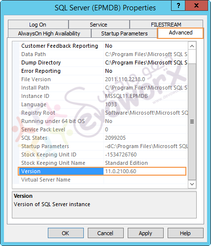 SQL Server Version via SQL Configuration wizard