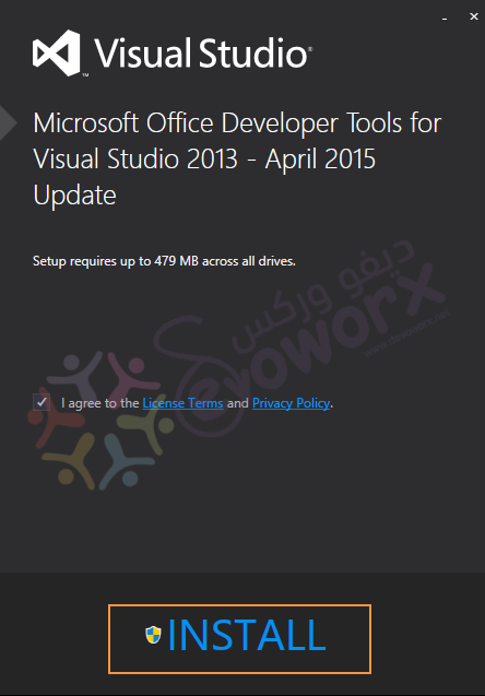 install office devloper tools for visual studio community 2013