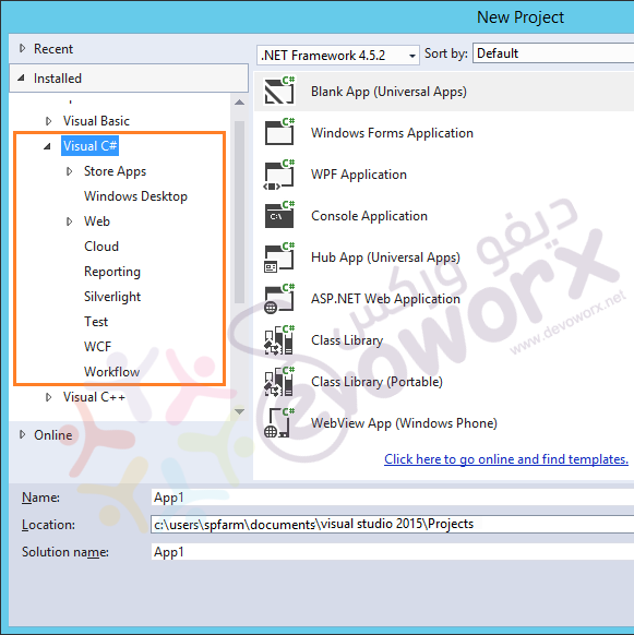 Visual Studio 2015 Missing SharePoint Templates