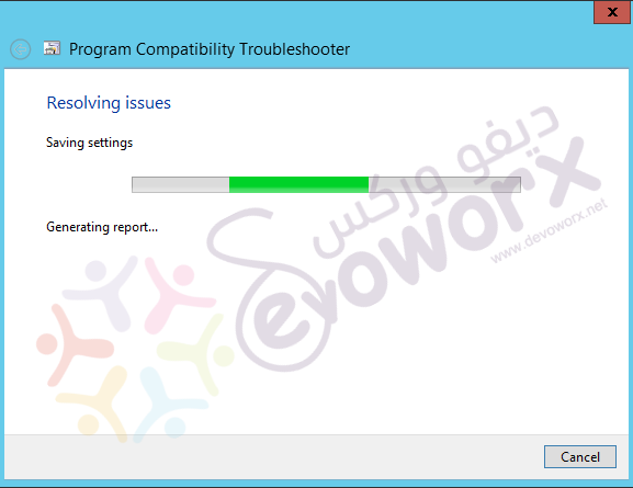 Program Compatibility Troubleshooter - Resolving issue.png