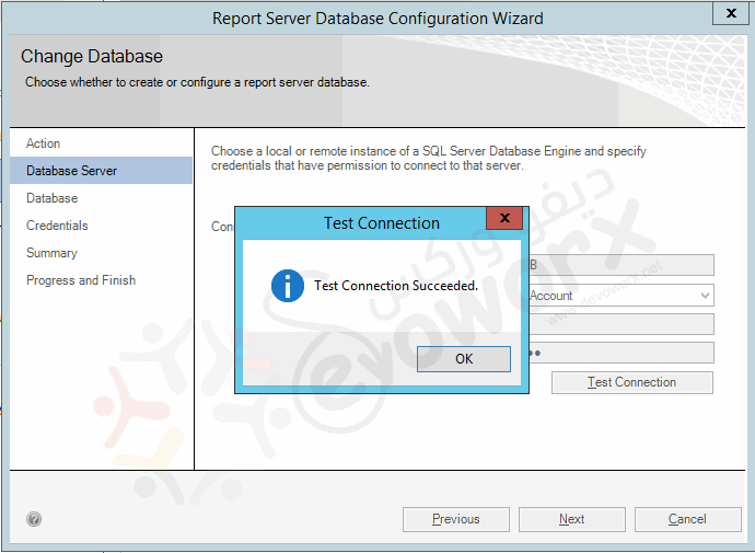 Reporting Service Configuration Manager - Test Connection