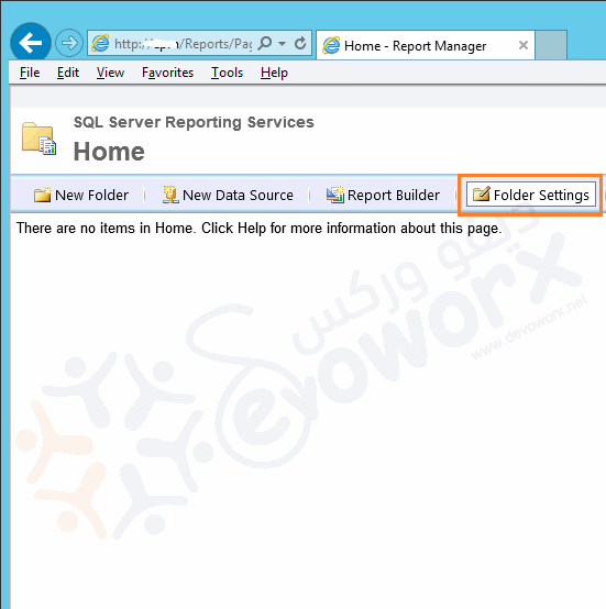 Folder Settings in SSRS