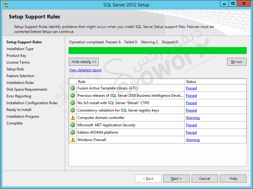 Install and Configure SQL Server Reporting Services - Rules