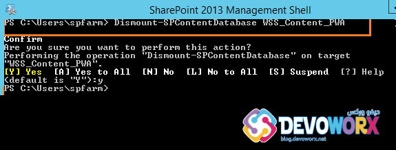 dismount-spcontent-database