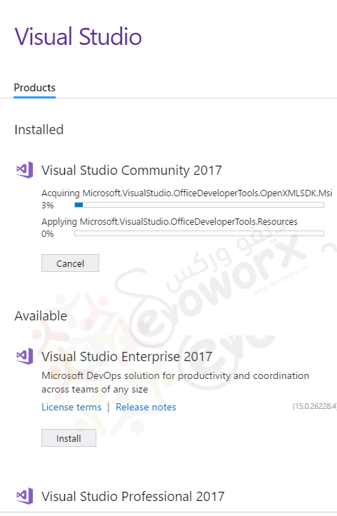 Install Office Developer Tools for Visual Studio 2017