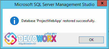 Restore PWA instance database in Project Server