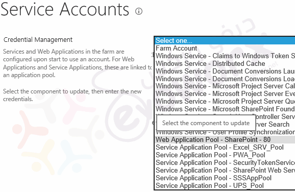 SharePoint service accounts