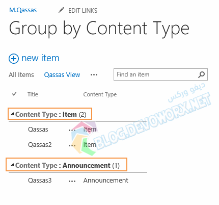 Group By Content Type in SharePoint List View