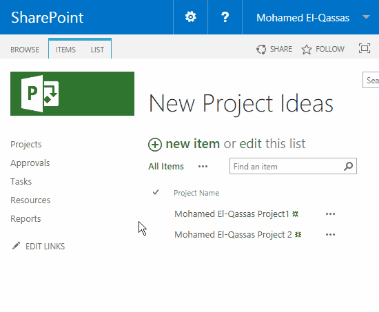 Create a Bulk Project from SharePoint list In Project Server 2013 / 2016