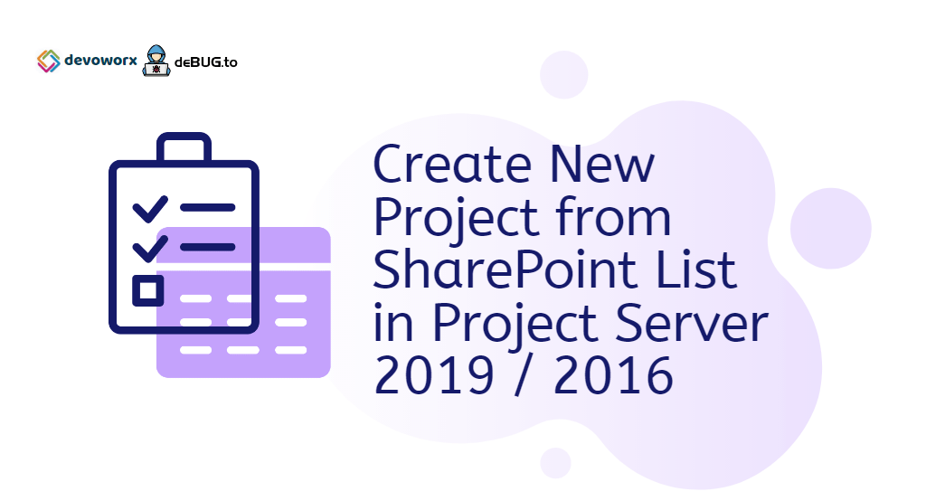 create project from sharepoint list project server 2016