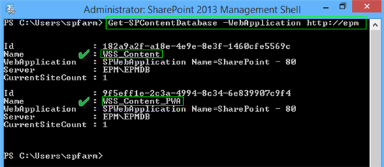 Get SharePoint Content Database using PowerShell