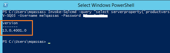 Run SQL Server Query using PowerShell 