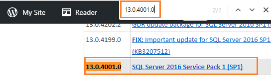 Detect the Current Cumulative Update / Service Pack in SQL Server