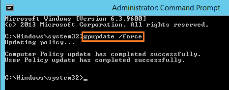 Force Group Policy Update