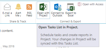 Open Tasks List In Project