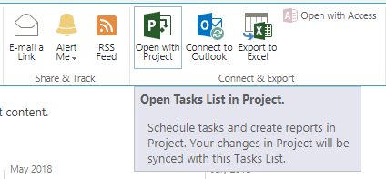 Open Tasks List In Microsoft Project Professional