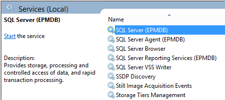 SQL Server service does not start successfully