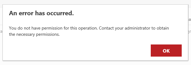 Reporting Service 2016 - You do not have permission for this operation. Contact your administrator to obtain the necessary permissions.