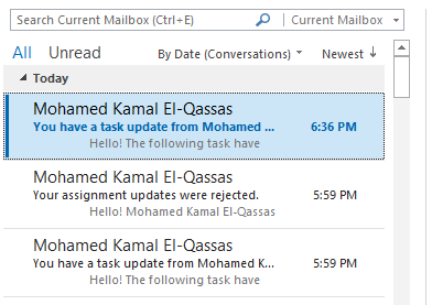 Get Email Notification when a new task assigned to you in Project Server 2016