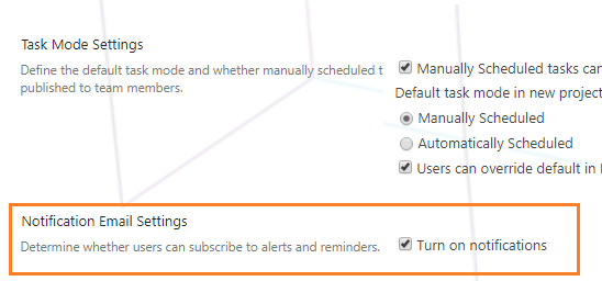 Project Server 2016 doesn't send task assignment alerts