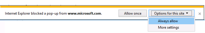 always allow to download from microsoft site