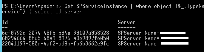 Which server the SharePoint Application Service is running