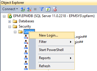 Security Settings in SQL Server for SharePoint