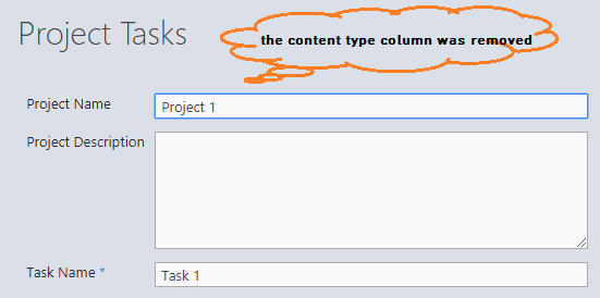 Remove Content Type Column In Edit Form In SharePoint
